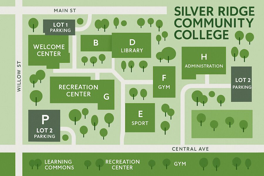 Map of Silver Ridge Community College