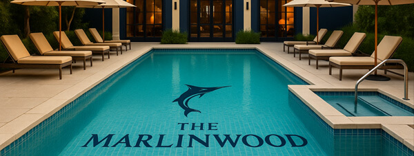 Image of the hotel swimming pool and hot tub