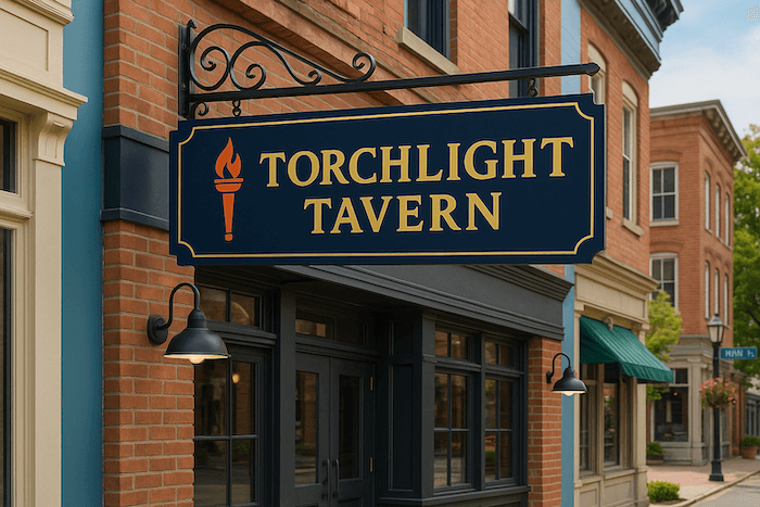 Exterior of Torchlight Tavern Exterior of Torchlight Tavern